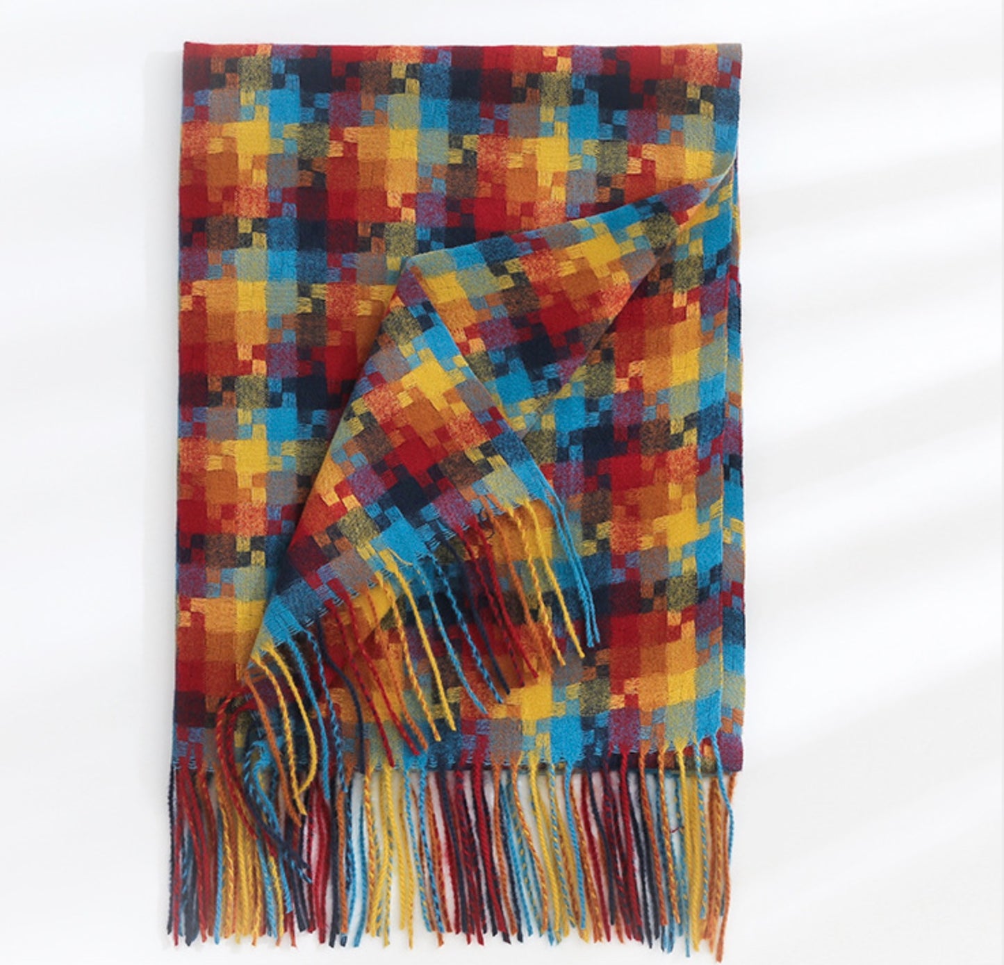 Cashmere feel multi color scarf