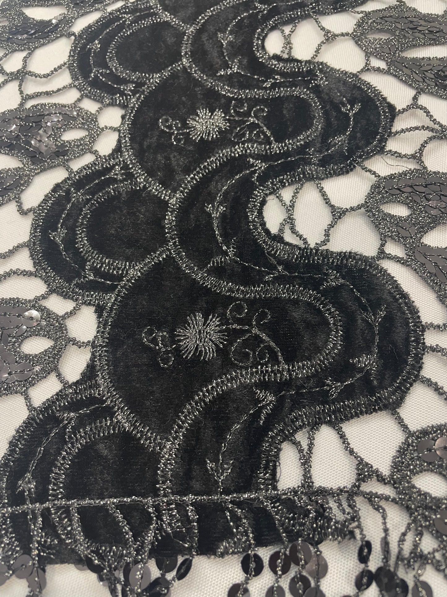 Sequin Glittered wedding Dress Shawl