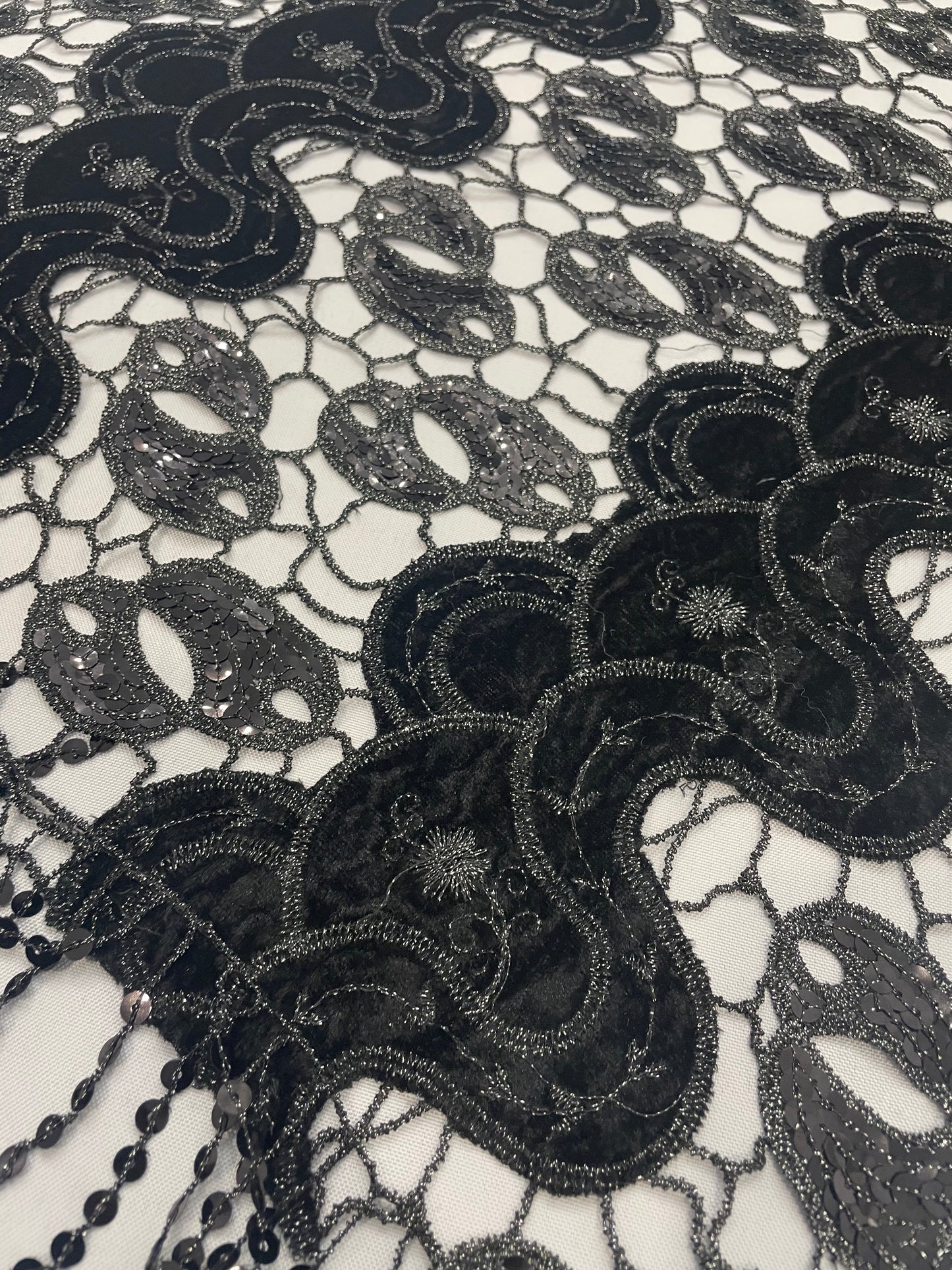 Sequin Glittered wedding Dress Shawl