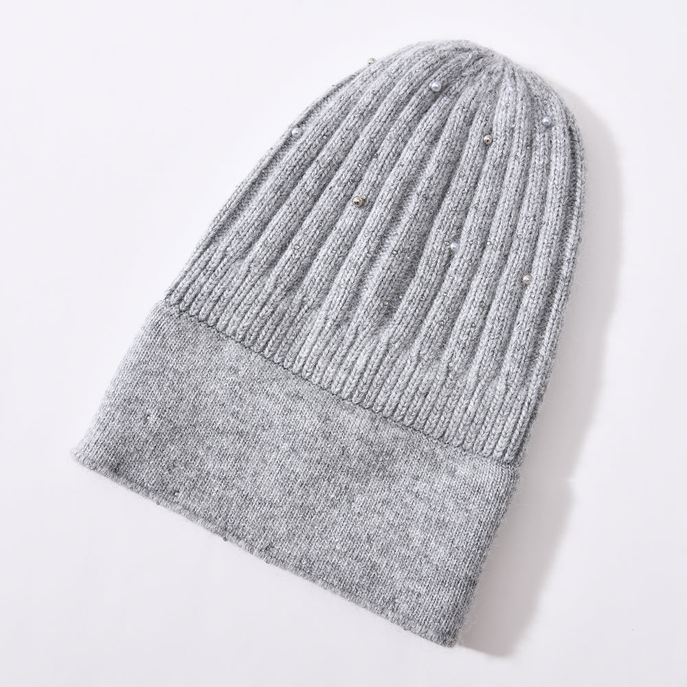 Crystal hat and scarf set