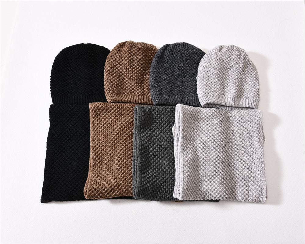 Mini weave set- slouchy hat and infinity scarf