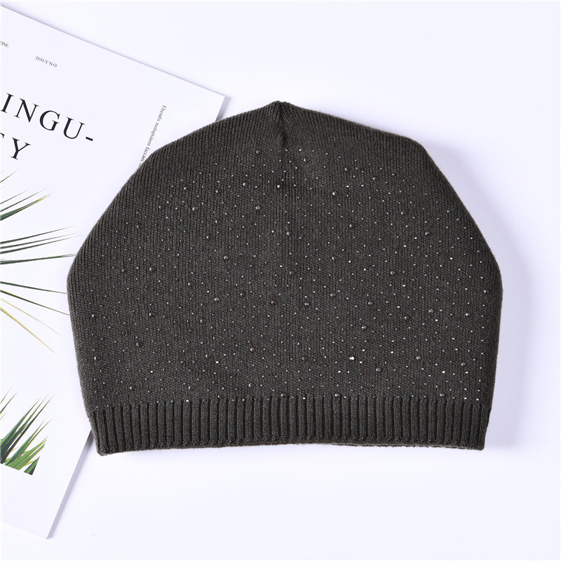 Glitter New York cashmere slouchy beanie