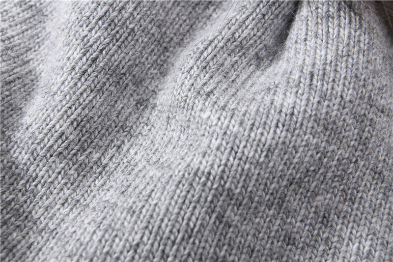 Kids size cashmere blend tassel hat