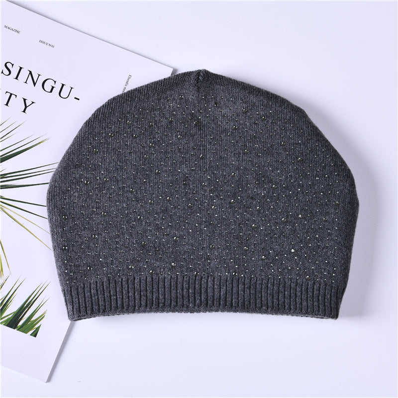 Glitter New York cashmere slouchy beanie