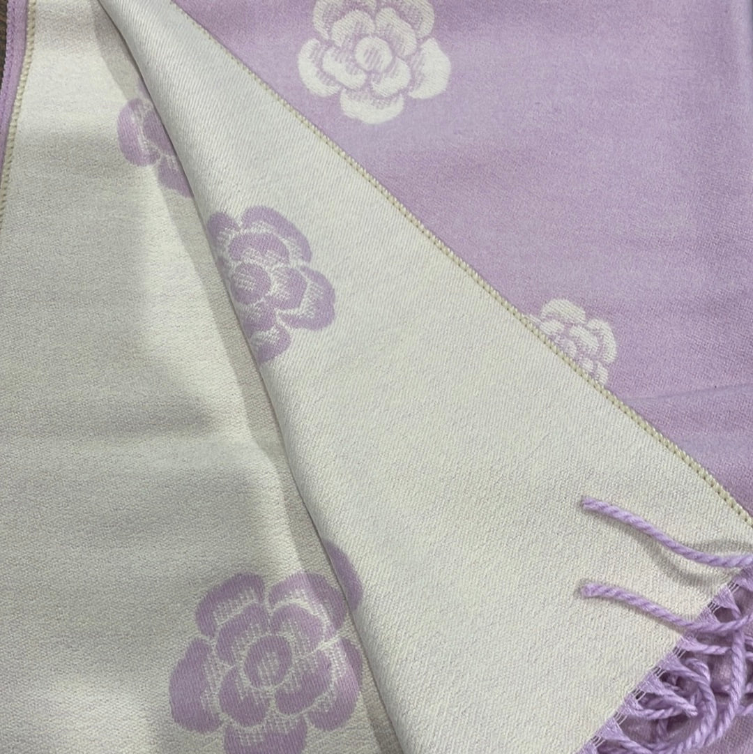 Cashmere blend reversible scarf