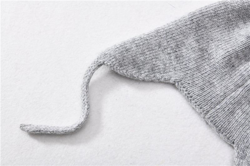 Kids size cashmere blend tassel hat