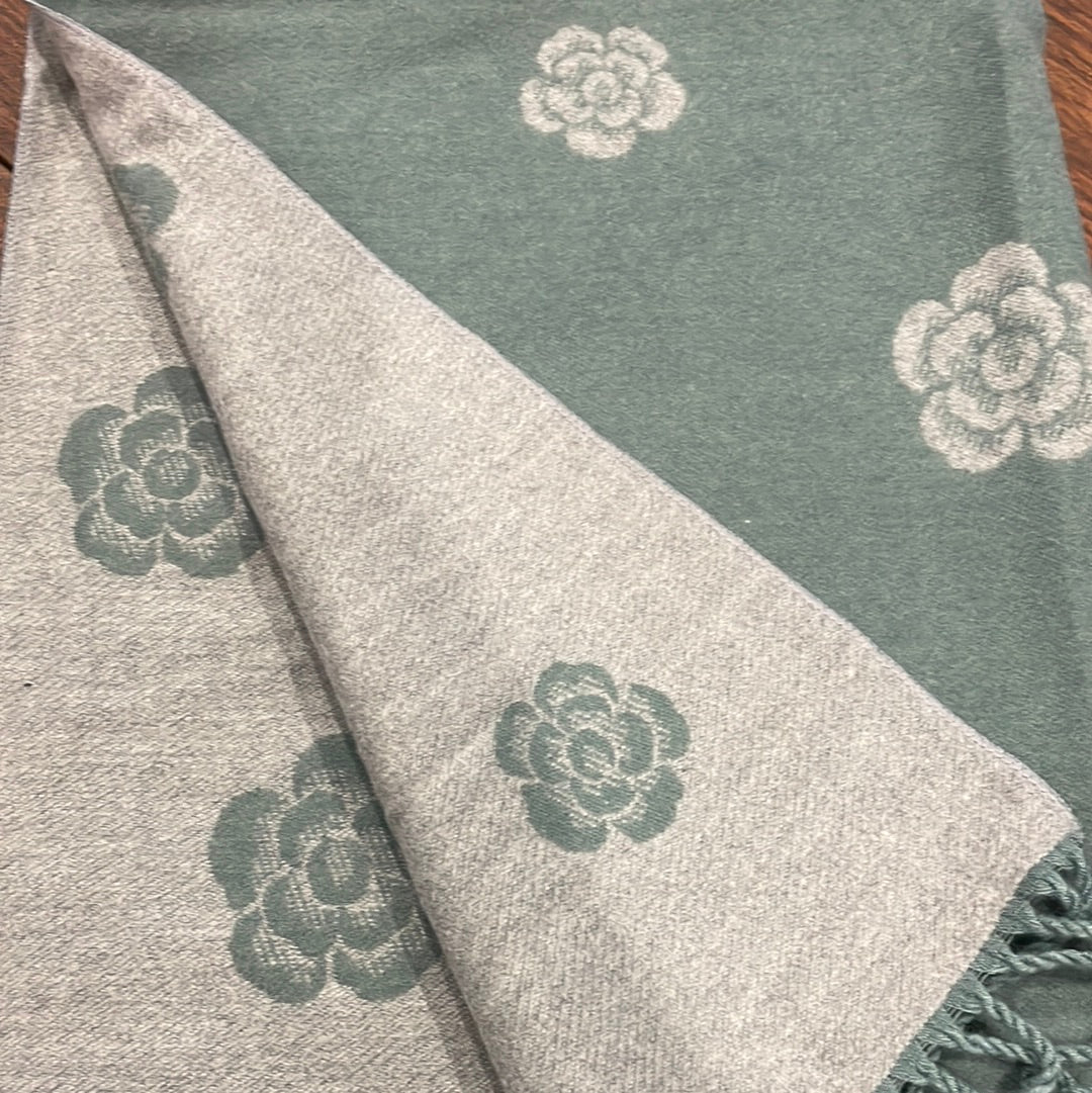 Cashmere blend reversible scarf